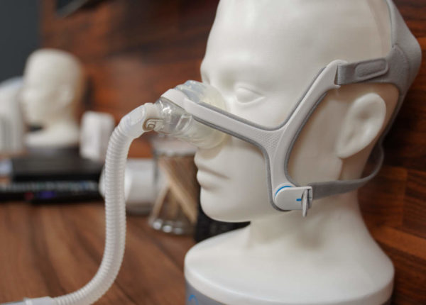 Mannequin Head With A CPAP Attached